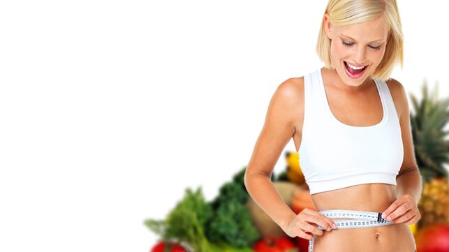 Following a proper diet, the girl lost 10 kg in a month